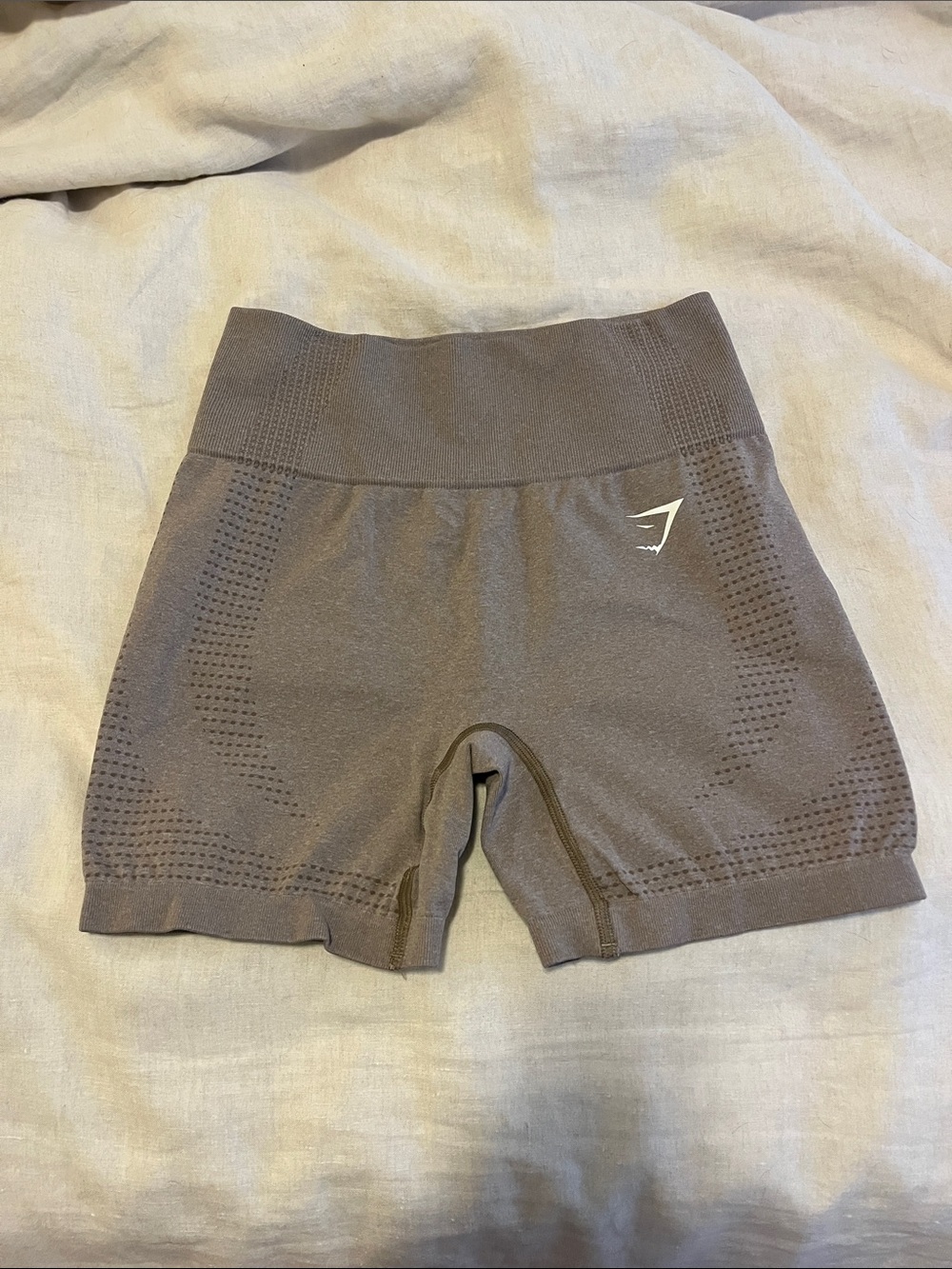 Gymshark Vital Seamless Shorts - Light Brown Marl